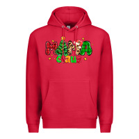 Cardinal mama claus Premium Hoodie - NancyCooperArtShop