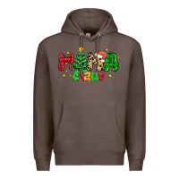 Coffee mama claus Premium Hoodie - NancyCooperArtShop