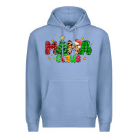 Colony Blue mama claus Premium Hoodie - NancyCooperArtShop