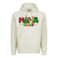 Oatmeal Heather mama claus Premium Hoodie - NancyCooperArtShop