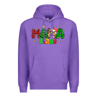 Purple mama claus Premium Hoodie - NancyCooperArtShop