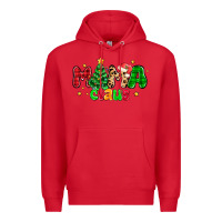 Red mama claus Premium Hoodie - NancyCooperArtShop