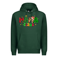Sports Green mama claus Premium Hoodie - NancyCooperArtShop