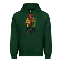 Forest Green black history malia Urban Hoodie - MaliasSmallBusiness