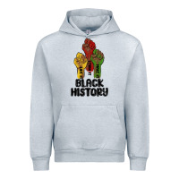 Heather Grey black history malia Urban Hoodie - MaliasSmallBusiness