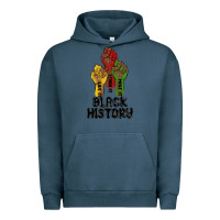 Pigment Midnight Navy black history malia Urban Hoodie - MaliasSmallBusiness