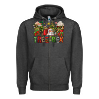 Charcoal Heather tree rex coffee cups Zipper Hoodie - Zillion Design Studio