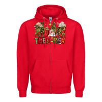 Red tree rex coffee cups Zipper Hoodie - Zillion Design Studio