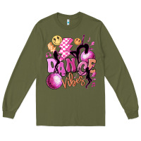 Army Green dance vibes Long Sleeve Tee - MaliasSmallBusiness