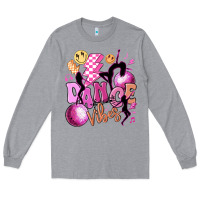 Heather Grey dance vibes Long Sleeve Tee - MaliasSmallBusiness