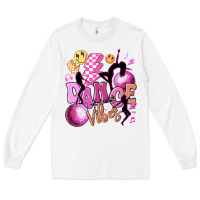 White dance vibes Long Sleeve Tee - MaliasSmallBusiness