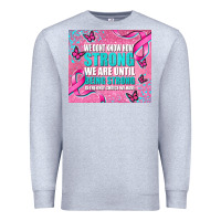 Heather Grey pink ribbon cancer Premium Sweatshirt - AdoDesignShop