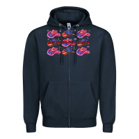 Navy make america western again Zipper Hoodie - texasbilliewilder