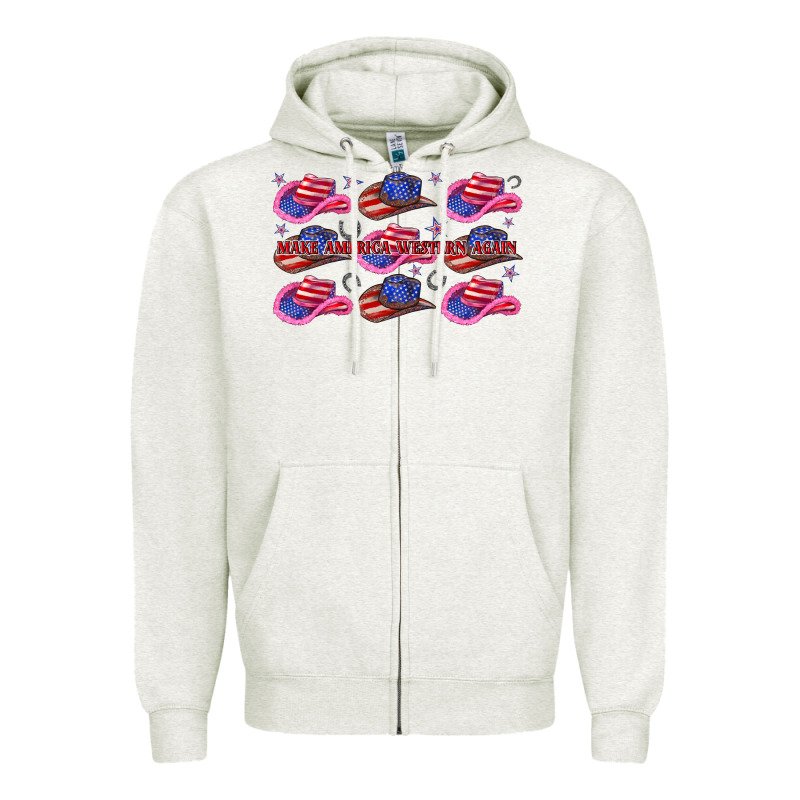 Make America Western Again Zipper Hoodie by texasbilliewilder | Teevron