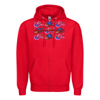 Red make america western again Zipper Hoodie - texasbilliewilder