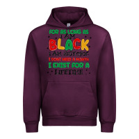 Mauve Wine black  lifetime Urban Hoodie - MaliasSmallBusiness