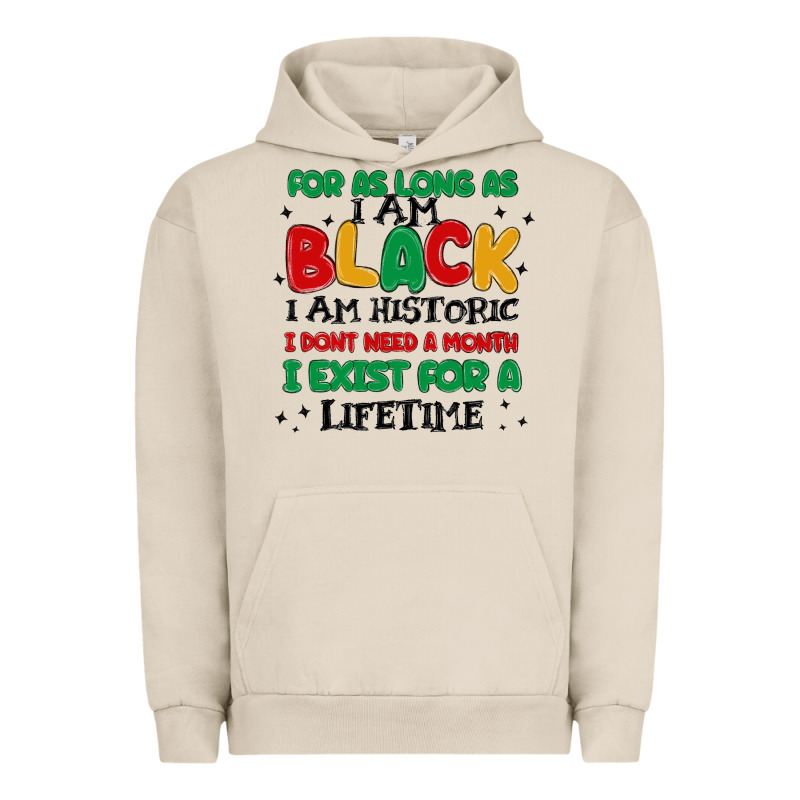 Black  Lifetime Urban Hoodie by MaliasSmallBusiness | Teevron