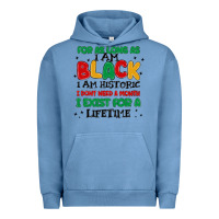 Pigment Pebble Blue black  lifetime Urban Hoodie - MaliasSmallBusiness