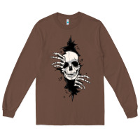 Chestnut skull in the wall file Long Sleeve Tee - MaliasSmallBusiness