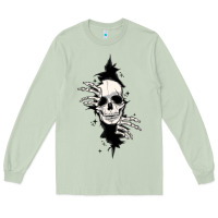 Matcha skull in the wall file Long Sleeve Tee - MaliasSmallBusiness