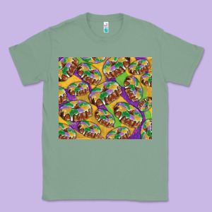 Mardi Gras King Cake Classic Tee Designed By Ranaportraitstore