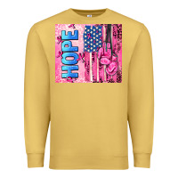 Antique Gold hope  breast cancer and american flag Premium Sweatshirt - AdoDesignShop