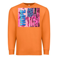 Carrot hope  breast cancer and american flag Premium Sweatshirt - AdoDesignShop