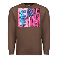 Chestnut hope  breast cancer and american flag Premium Sweatshirt - AdoDesignShop