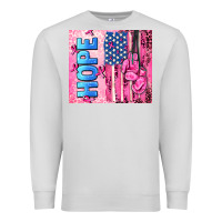 Dove Grey hope  breast cancer and american flag Premium Sweatshirt - AdoDesignShop