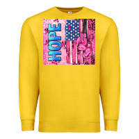 Lemon hope  breast cancer and american flag Premium Sweatshirt - AdoDesignShop