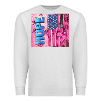 Oatmeal Heather hope  breast cancer and american flag Premium Sweatshirt - AdoDesignShop