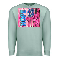 Seafoam hope  breast cancer and american flag Premium Sweatshirt - AdoDesignShop