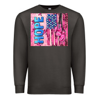 Smoke hope  breast cancer and american flag Premium Sweatshirt - AdoDesignShop