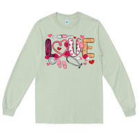 Matcha love nurse valentines day Long Sleeve Tee - MaliasSmallBusiness