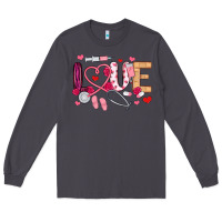 Smoke love nurse valentines day Long Sleeve Tee - MaliasSmallBusiness