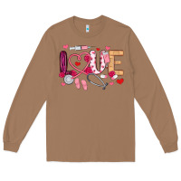 Toasted Coconut love nurse valentines day Long Sleeve Tee - MaliasSmallBusiness