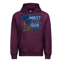 Mauve Wine even in the midst of may storm afro woman Urban Hoodie - MaliasSmallBusiness