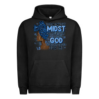 Pigment Black even in the midst of may storm afro woman Urban Hoodie - MaliasSmallBusiness