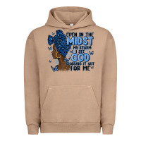 Pigment Burro even in the midst of may storm afro woman Urban Hoodie - MaliasSmallBusiness