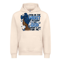 Even In The Midst Of May Storm Afro Woman Urban Hoodie | Teevron