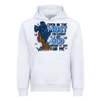 White even in the midst of may storm afro woman Urban Hoodie - MaliasSmallBusiness
