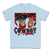 Dusty Blue cowboy killer Classic Tee - Zillion Design Studio