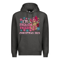 Charcoal Heather i'm freakin freezin christmas 2023 Premium Hoodie - NancyCooperArtShop