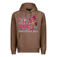 Chestnut i'm freakin freezin christmas 2023 Premium Hoodie - NancyCooperArtShop