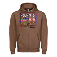 Chestnut merica merica merica vintage Zipper Hoodie - texasbilliewilder