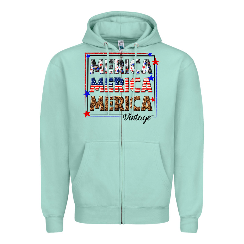 Merica Merica Merica Vintage Zipper Hoodie by texasbilliewilder | Teevron
