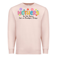 Pale Pink mothers are like flower Premium Sweatshirt - JahusDesignShop