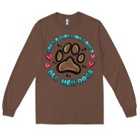 Chestnut just a girl who loves all her dogs Long Sleeve Tee - MaliasSmallBusiness