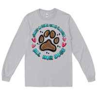 Moon Dust just a girl who loves all her dogs Long Sleeve Tee - MaliasSmallBusiness