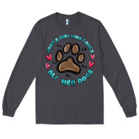 Smoke just a girl who loves all her dogs Long Sleeve Tee - MaliasSmallBusiness